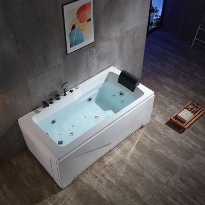 حوض استحمام ميلانو ديفا للتدليك 1800*900*680 مع خلاط رمادي مطفي - صنع في الصين