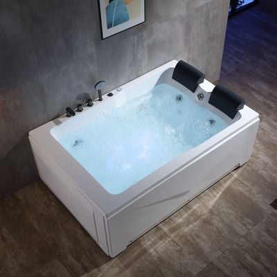 Milano Turbo Massage Bathtub 1800*1200*670 W/ Matt Grey Mixer - Made In China