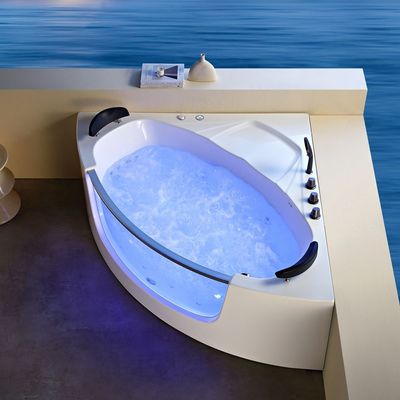 Milano Hana Massage Bathtub 1500*1500*650 W/ Matt Grey Mixer - Made In China