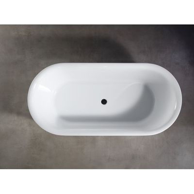 Milano Miel Freestanding Bathtub 1700 x 800 x 600 Matt White