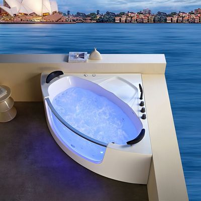 Milano Hana Massage Bathtub 1500*1500*650 With Matt Black Mixer