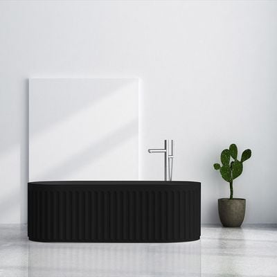 Milano Plus Anthem Freestanding Bath Tub 1700X750X550 Matte Black