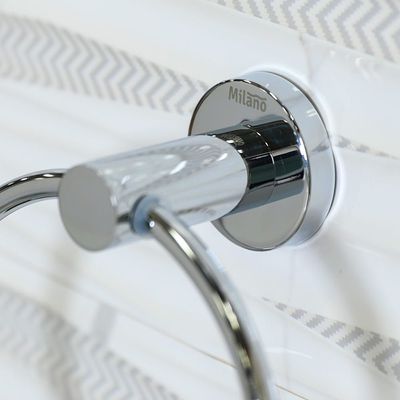 Milano Kika- Chrome Finish Towel Ring -15605