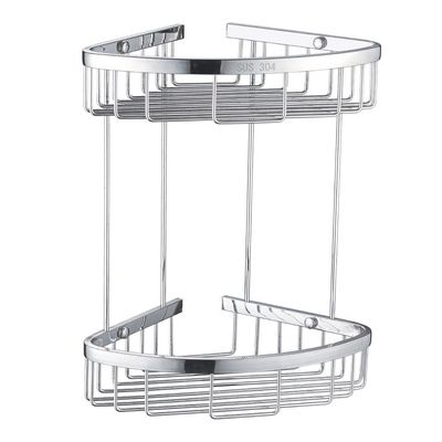 Milano Dora Ss Corner Two Layer Basket