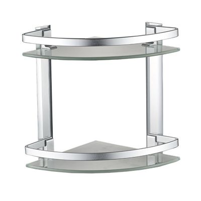 Milano Glass Corner Shelf Two Layer