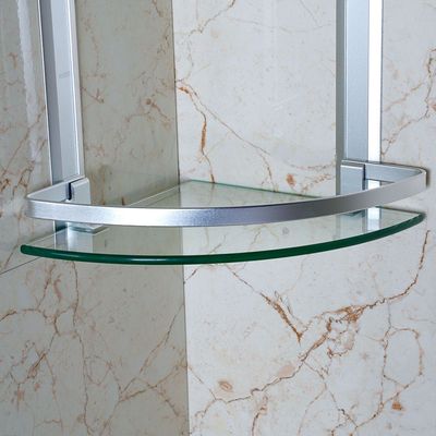 Milano Glass Corner Shelf Two Layer