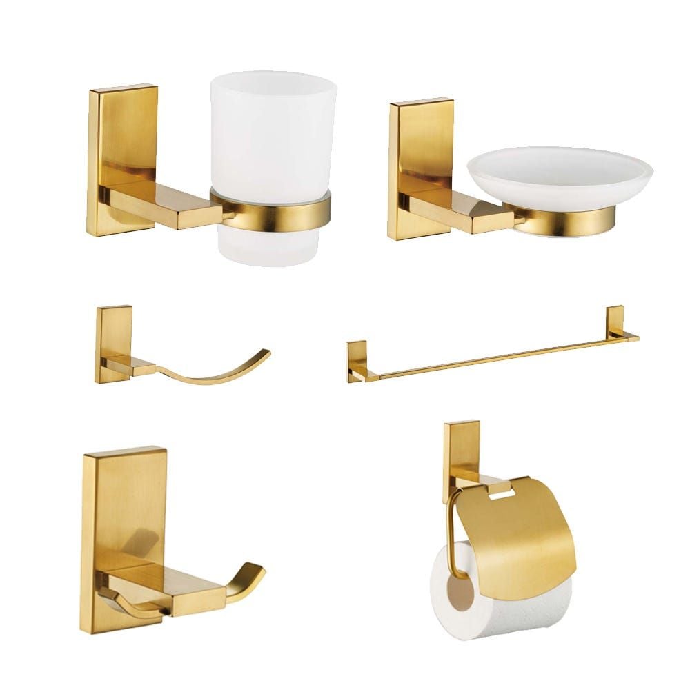 Buy Milano Teriz Bath Accessories Matt Gold Online in Oman ...