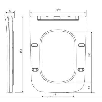 Milano Marco Uf Wc Seat Cover Msc-2004