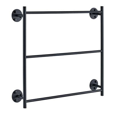 Milano Pia Towel Ladder Matt Black-Made In China