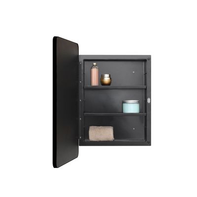 Milano Single Cabinet Model : 1624F-P- Black Size : 406X108X612Mm - Made In China