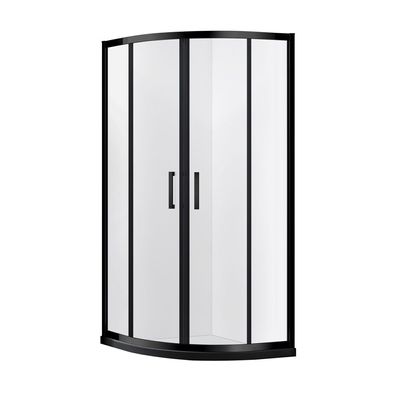 Milano Shower Cubicle  900*900*1950 Matte Black (Bb-4S)-Quadrant Made In China