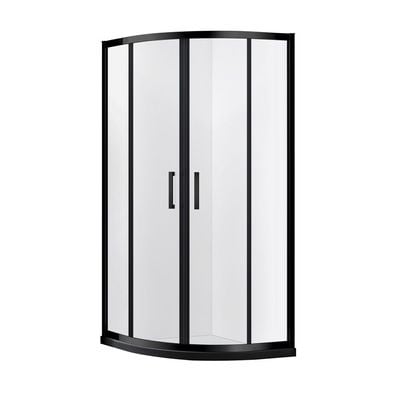 Milano Shower Cubicle  900*900*1950 Matte Black (Bb-4S)-Quadrant Made In China