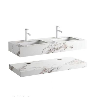 Milano Plus Aya Marble Dbl Under Ctr Basin SJ02 1200*750Mm (2Pcs/Set) White