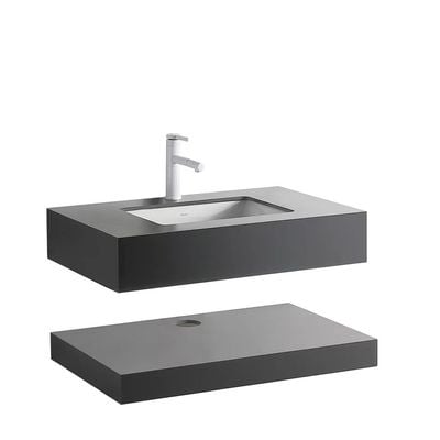 Milano Plus Kit Mabrle Sng Under Ctr Basin SJ04 800Mm (2Pcs/Set) Black 