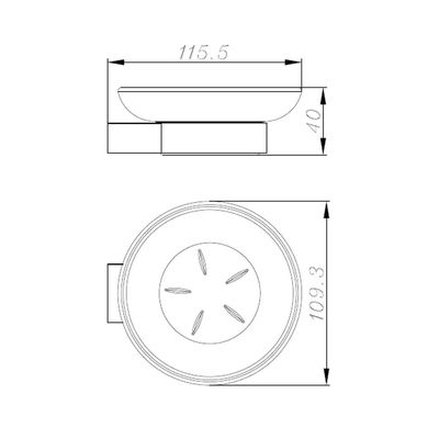 Milano Plus Andy Soap Dish 190*100*20Mm