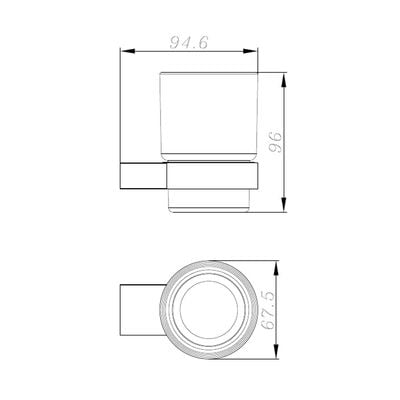 Milano Plus Andy Tumbler Holder