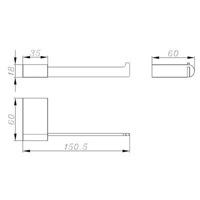 Milano Plus Andy Paper Holder