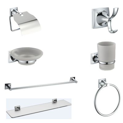 Milano Plus Rocket 7Pcs Bathroom Accessories