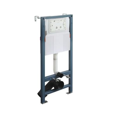 Milano Royal Concealed Flush Fittings With Chrome Push Plate 50 x 16.5 x 112.5 Cm