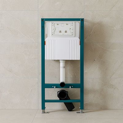 Milano Royal Concealed Flush Fittings With Chrome Push Plate 50 x 16.5 x 112.5 Cm