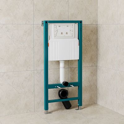 Milano Royal Concealed Flush Fittings With Chrome Push Plate 50 x 16.5 x 112.5 Cm