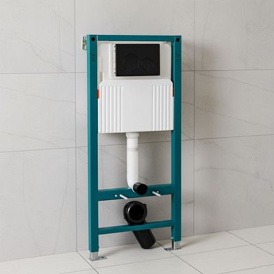 Milano Royal Concealed Flush Fittings With Chrome Push Plate 50 x 16.5 x 112.5 Cm