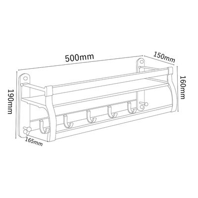 Milano Luxe Wave Towel Rack Kc058 - Made In China
