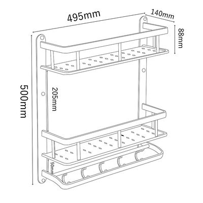 Milano Luxe Max Storage Rack Kc045 - Made In China