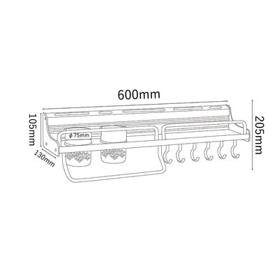 Milano Luxe Kitchen Rack Duoline Bm022H - Made In China