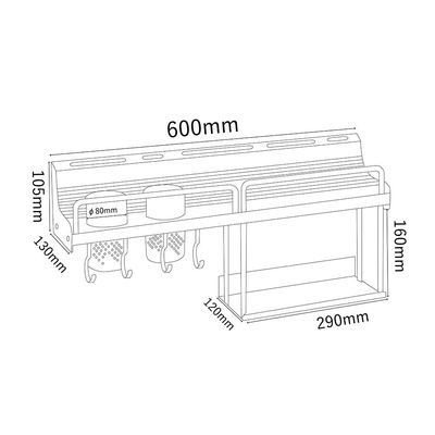 Milano Luxe Duoline Kitchen Rack Plus Bm029 - Made In China
