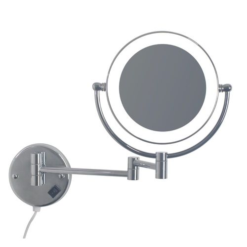 Milano Magnifying Mirror With Led Light 8" Round Hf18L
