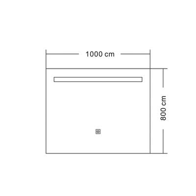 ميلانو مرآة LED مع مفتاح لمس 1000 * 800 م HS16373 - صنع في الصين