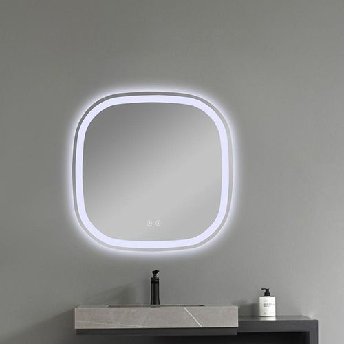 Milano Led Mirror With Anti Fog 700*700Mm Hs16393- Made In China