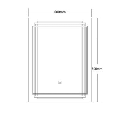 Milano Led Mirror With Touch Switch Mlm- 2605 - Made In China