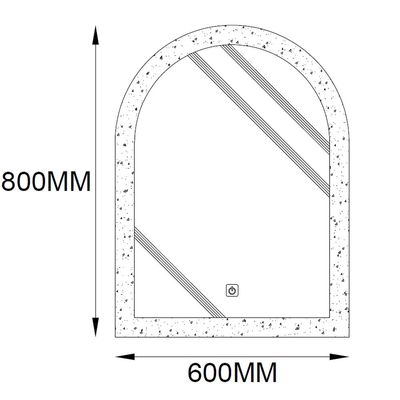 Milano Plus Led Mirror Hs16481 800*600 1Pc/Set