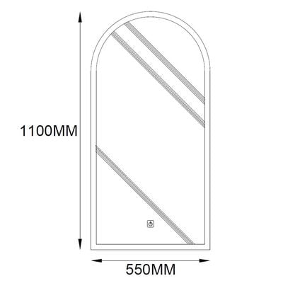 Milano Plus Led Mirror Hs16484 1000*550 1Pc/Set