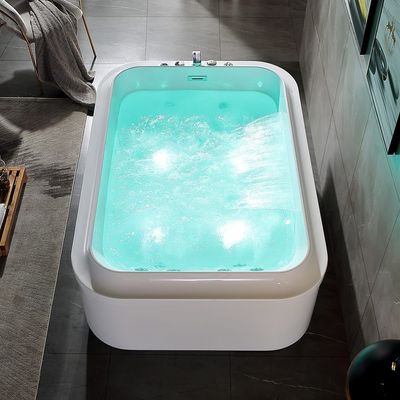 Milano Concept Massage Bathtub With Digtal Panel /Air Bubble/Waterfall/5Pcs Colorful Jets