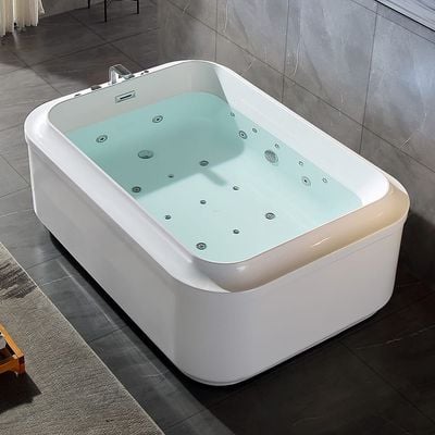 Milano Concept Massage Bathtub With Digtal Panel /Air Bubble/Waterfall/5Pcs Colorful Jets