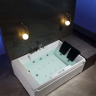 Milano Don Plus – Left Massage Bath Tub W/ Digital Panel,Airbubble