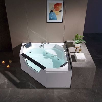 Milano King  Plus Massage Bath Tub W/Digital Panel,Air Bubble 1500*1500*700  (1 Pcs/Set) 