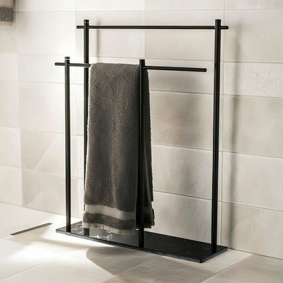 Milano Ace Floor Towel Bar (Fh250102) Matt Black - Made In China