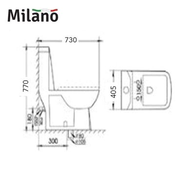 Milano Wc Model No:352 White