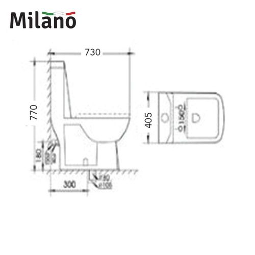 Milano Wc Model No:352 White