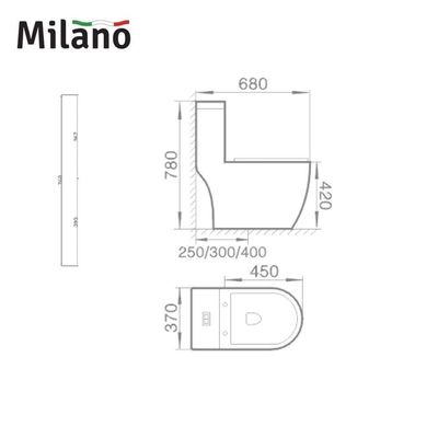 Milano Water Closet 0832 White Combo