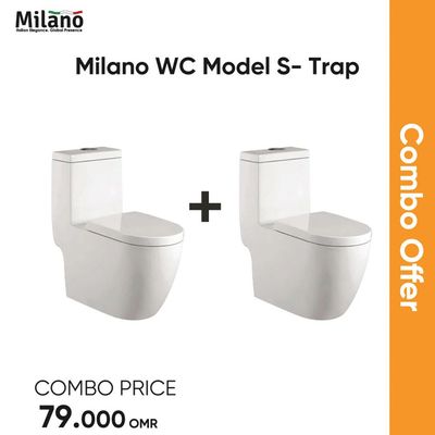 Milano Water Closet 0832 White Combo