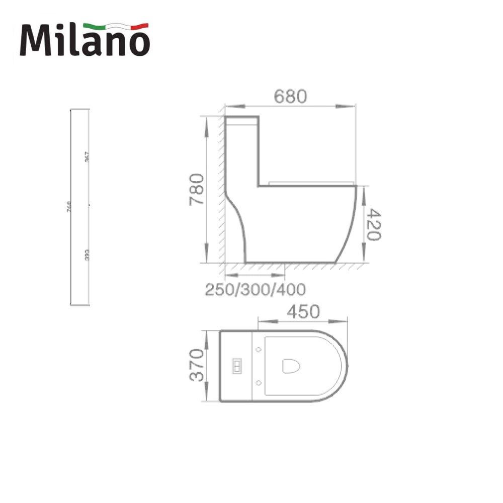 Buy Milano Asian Wc 480X370X195 ( 2037) Online in Oman