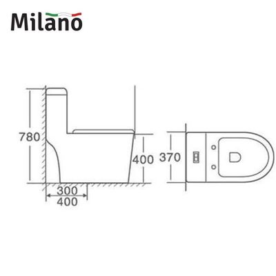 Milano Wc Model No:264 White 250Mm