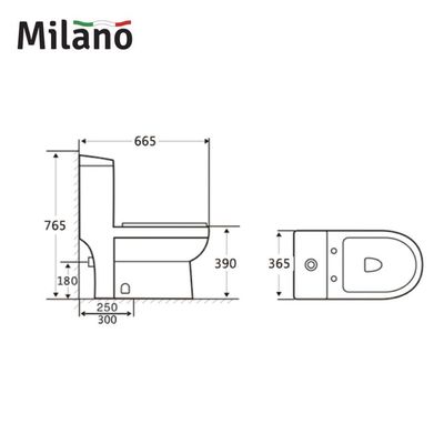 Milano Wc Model 271 White 250Mm