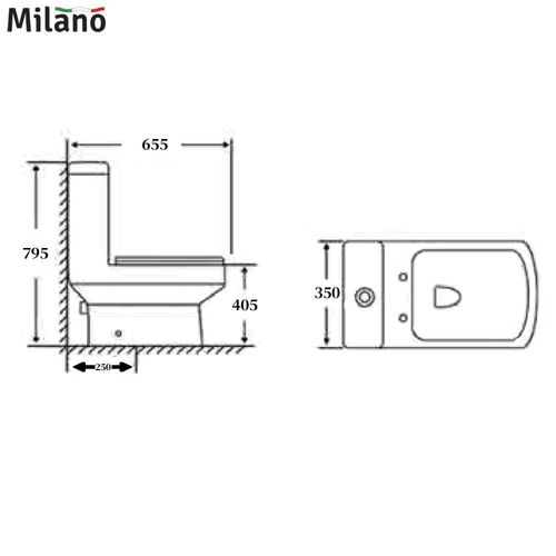 Milano Verdi Wc White- S-Trap 