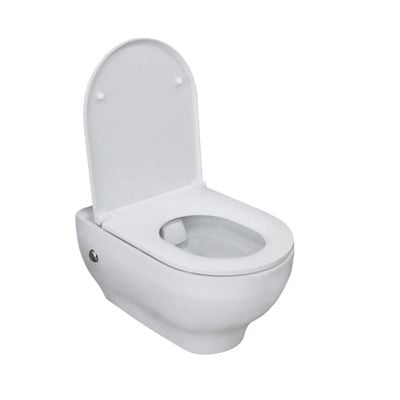 Isvea Soluzione Xi  Wall Hung  Wc -10Kf02002/40Kf02001-2Pcs/Set- Made In Turkey (Ctn Item Code: 10Sy02002Sv + Seat Cover: 40Kf02002)